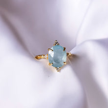 Charger l'image dans la galerie, 'Cassiopée' bague - Aigue Marine