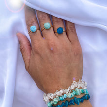 Charger l'image dans la galerie, 'Héra' bague - Larimar