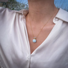 Charger l'image dans la galerie, 'Océane' collier fiole - Aigue Marine