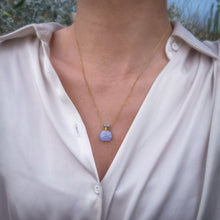 Charger l'image dans la galerie, 'Océane' collier fiole - Calcédoine