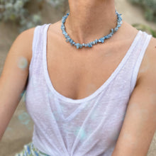 Charger l'image dans la galerie, 'Namaka' collier court - Aigue-Marine