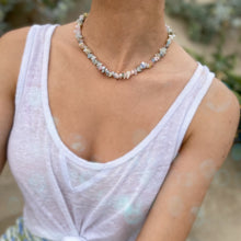 Charger l'image dans la galerie, 'Namaka' collier court - Aigue-Marine & Morganite