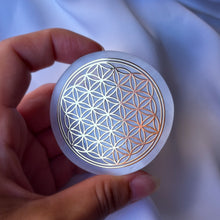 Charger l'image dans la galerie, Disque Fleur de vie - Sélénite