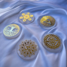 Charger l'image dans la galerie, Disques Géométrie et Symboles Sacrés - Sélénite