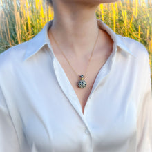 Charger l'image dans la galerie, 'Terra' collier fiole - Jaspe Dalmatien