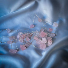 Charger l'image dans la galerie, Guirlandes lumineuses - Quartz Rose, Cristal de Roche, Célestine