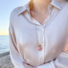 Charger l'image dans la galerie, 'Aurora' sautoir fiole - Quartz Rose Angel Aura