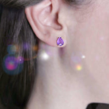 Charger l'image dans la galerie, 'Olympe' boucles d'oreilles - Améthyste