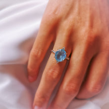 Charger l'image dans la galerie, 'Cassiopée' bague - Aigue Marine