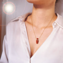 Charger l'image dans la galerie, 'Artémis' collier fiole - Jaspe Rouge