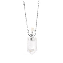 Charger l'image dans la galerie, 'Sybille' collier fiole - Cristal de Roche