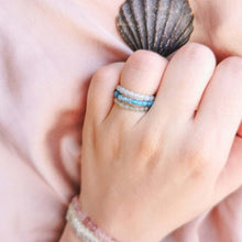 Charger l'image dans la galerie, 'Théia' bague - Apatite Bleue