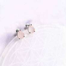 Charger l'image dans la galerie, 'Olympe' boucles d'oreilles - Quartz Rose