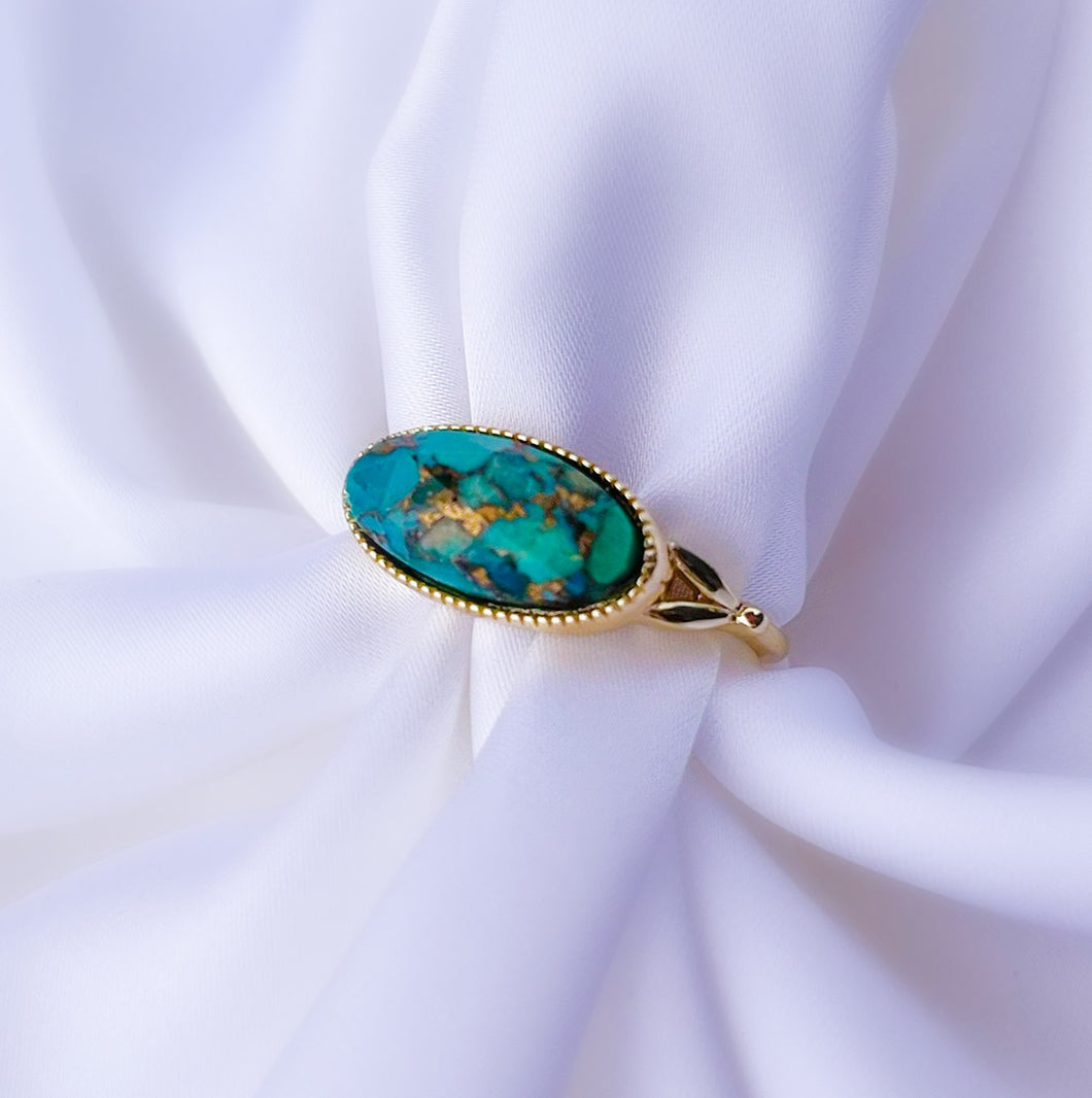 'Rhéia' bague - Turquoise