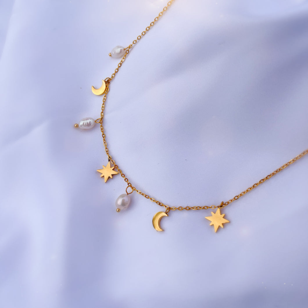 'Naïade' collier - Perle naturelle