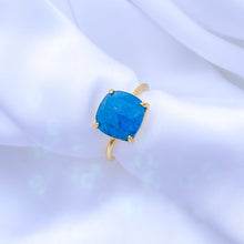 Lade das Bild in den Galerie-Viewer, &#39;Héra&#39; bague - Apatite Bleue
