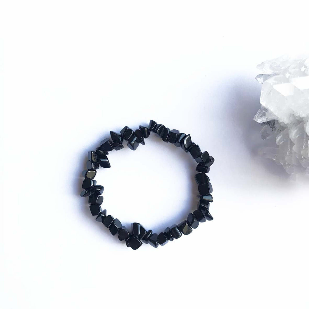 'Namaka' Bracelet - 2 Obsidiennes