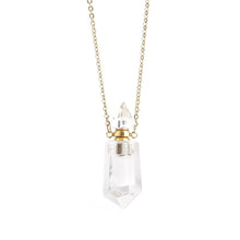 Charger l&#39;image dans la galerie, &#39;Sybille&#39; collier fiole - Cristal de Roche
