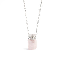 Charger l&#39;image dans la galerie, &#39;Jouvy&#39; collier fiole - Quartz Rose
