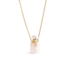 Charger l&#39;image dans la galerie, &#39;Jouvy&#39; collier fiole - Quartz Rose
