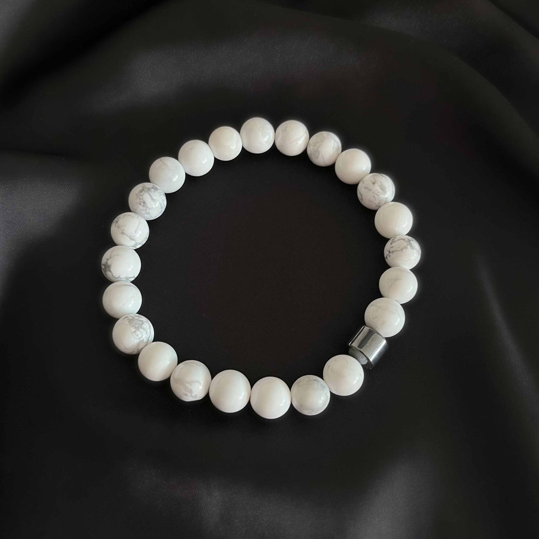 'Hélios' bracelet homme - Howlite