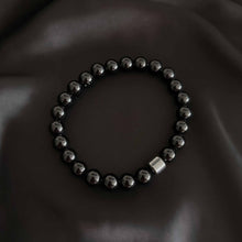 Charger l&#39;image dans la galerie, &#39;Hélios&#39; bracelet homme - Obsidienne noire
